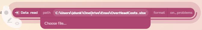 Choose file for Data.read component